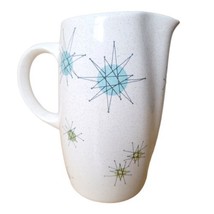 RARE Franciscan Atomic Starburst, Mid Century Vintage 7&quot; Tall Pitcher ex... - £194.17 GBP