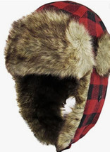 IGLOOS Wool Blend Trapper Hat Faux Fur Earflap Outdoor Winter Buffalo Re... - £14.93 GBP