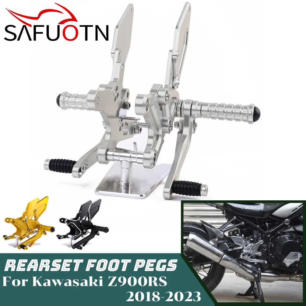 Le rearset rear for kawasaki z900 rs se cafe abs 2018 2024 motorcycle footrests footpeg thumb200