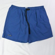 Columbia Large x 6&quot; Navy Blue Mesh Lined Swim Trunks Mens Shorts - £12.34 GBP