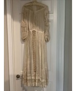 1920’s womens vintage Embroidered Lace Wedding dress - £235.91 GBP