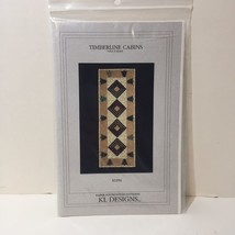 Timberline Cabins Paper Foundation Quilt Pattern KL Designs 9.75&quot; x 26.5&quot; - £10.17 GBP