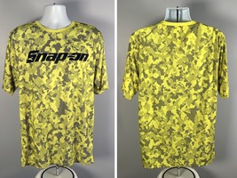 Snap-On Tools Yellow Camouflage T Shirt Mens XL Polyester Camo - $23.71