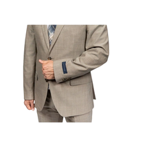 Mens TOMMY HILFIGER Suit Wool Blend 2 Button Side Vent Shark Texture 0106 Tan image 12