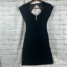 Vtg Rampage Produkte Velour Kleines Schwarzes Kleid Damen 9 Rücken Zippe... - $29.09