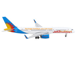 Boeing 757-200 Commercial Aircraft &quot;Jet2 Holidays&quot; White with Blue Tail 1/400 Di - £49.40 GBP