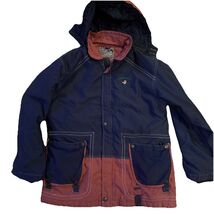 Vintage Popeye The Sailor Man Sports Coat Jacket Red Blue Hood - $49.99