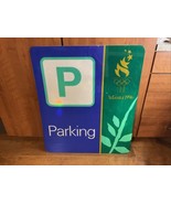 Vintage Official Atlanta 1996 Olympic Games METAL PARKING SIGN - LARGE SIZE - $7,539.26 MXN