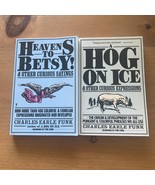 Lot Of 2 Charles Earle Funk Heavens To Betsy, A Hog On Ice Paperback - $14.72 CAD