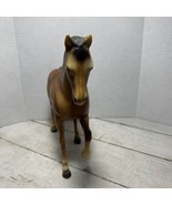 Brown Horse Figurine Vintage Retro Plastic  Hong Kong - £13.31 GBP