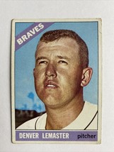 1966 Topps Baseball Card #252 - Denver Lemaster, Milwaukee (Atlanta) Braves - £0.79 GBP