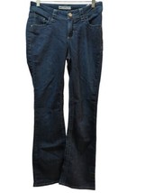 Lee Curvy Fit 4 medium Flare Jeans women  31.5&quot; inseam dark wash stretch - $18.80