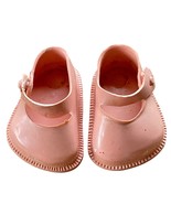 Vintage Fairyland Toy Prod Pink Vinyl Doll Shoes Mary Janes No 00 Made i... - £11.68 GBP