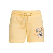 Looney Tunes Bugs Bunny Women Juniors Fleece Shorts Yellow Size Large 11... - £5.47 GBP