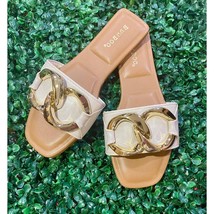 Bamboo Women&#39;s Chain Link Slide Sandals Size 6 - $29.70