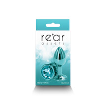 Rear Assets Metal Anal Plug Small Teal - £18.50 GBP