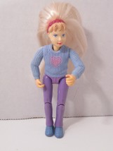 Fisher Price Loving Family Doll house Courtney horse rider blue sweater ... - $9.85