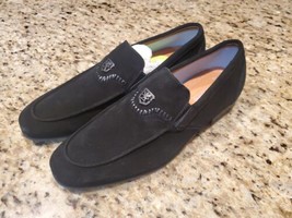 Men&#39;s Stacy Adams Quincy Moc Toe Bit Slip On Shoes Black Suede 25602-008... - $94.05