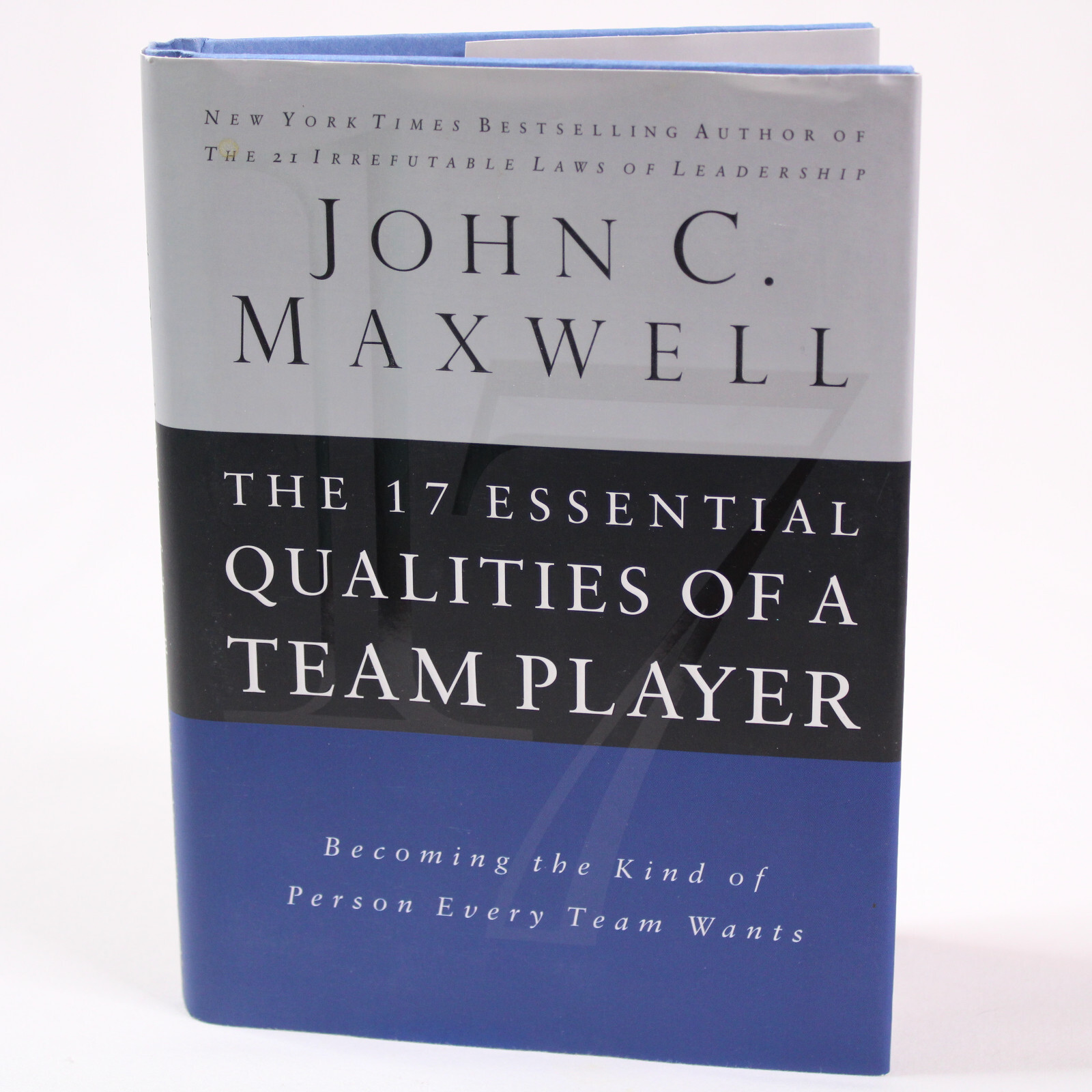 SIGNED The 17 Essential Qualities Of A Team Player Hardcover Book w/DJ 2... - $29.59