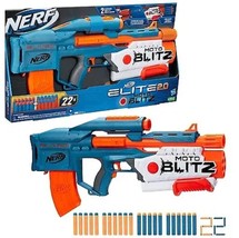 Nerf Elite 2.0 Motoblitz Motorized Nerf Blaster Gun, 22 Darts - £40.55 GBP