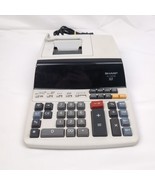 Sharp EL-1197PIII Printing Calculator Beige 12 Digit Tested Works - $18.67