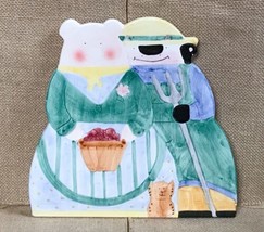 Vintage Down Home Collection Farmer Cow And Pig Wife w Orange Tabby Cat ... - £9.47 GBP