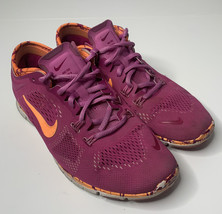 Nike free fly knit 4.0 pink orange women’s size 7.5 running sneakers M10 - £16.30 GBP