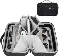 Electronics Organizer Hard Shell Travel Tech Pouch Organizer Bag Electronic Acce - £18.79 GBP