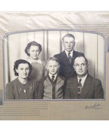 Vintage Portrait Photo in Cabinet Card, Original Black and White Family ... - $25.16