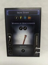 *Punched* Path Of Exile Exilecon Iron Staff Of Merciless Magic Trading Card - £31.13 GBP