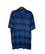 Greg Norman Mens Polo Golf Shirt Size XXL Blue Dot Stripes Play Dry SS P... - £18.96 GBP