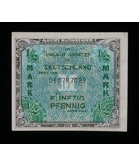 1944 Allied Military Currency Germany 50 Pfennig Almost Uncirculated (AU) - $52.46