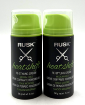 Rusk Heatshift Re-Styling Cream Medium Hold 3.4 oz-2 Pack - £17.04 GBP