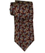 Christian Dior Men&#39;s Geometric Tie, Red | 100% Silk - $165.52 MXN