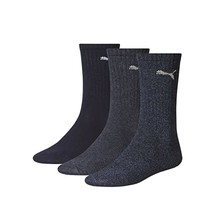 Puma Crew Sock (pack of 3), Navy Mix, UK 9-11  - $24.00