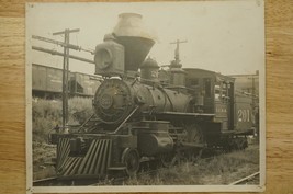 Vintage Railroad Photo Illinois Central Train Steam Engine 201 8x10 B&amp;W Original - £27.12 GBP