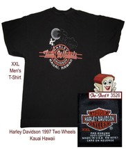 Harley Davidson TWO WHEELS Kauai Hawaii Embroidered Front Logo XXL Men&#39;s... - £15.60 GBP