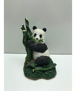 Panda Bear Eating Bamboo 6” Tall Resin figure. Very Realistic Detail* Ex... - $7.70