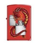 Zippo Lighter - Dragon &amp; Zippo Red Matte - 853750 - $606.37 MXN
