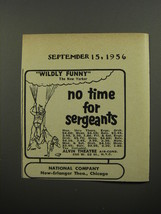 1956 No Time for Sergeants Play Ad - Wildly Funny - £14.61 GBP