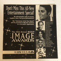 25th Image Awards Tv Guide Vintage Print Ad Michael Jackson Tpa13 - $5.93