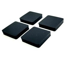 1&quot; Square Rubber Stick on Bumper Feet 3/16&quot; Thick Spacers 3M Backed Pad ... - £10.86 GBP+