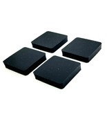 1&quot; Square Rubber Stick on Bumper Feet 3/16&quot; Thick Spacers 3M Backed Pad ... - £10.70 GBP+