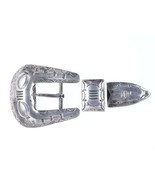 c1950&#39;s Navajo Stamped sterling belt buckle and keeper - $399.96