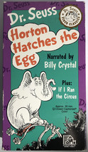 Dr. Seuss Horton Hatches the Egg(VHS 1992)Narrated by Billy Crystal-RARE-SHIP24H - £78.59 GBP