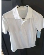 Cat &amp; Jack Youth Boys Large 10/12 Short Sleeve Uniform Polo T-Shirt White - $12.74 CAD
