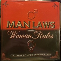 NEW Man Laws and Woman Rules Adult Board Game - $8.59