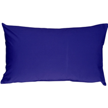 Caravan Cotton Royal Blue 12x19 Throw Pillow, Complete with Pillow Insert - £21.00 GBP