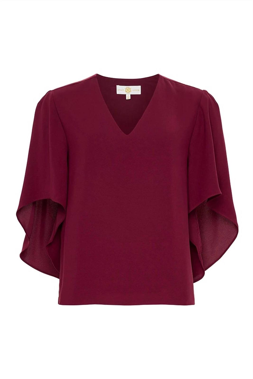 Anna Cate Nina Top Beet Red - $118.00