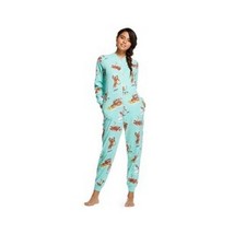 Sock Money Fleece One-Piece Pajamas NWT by Nick &amp; Nora size Women&#39;s Small Target - £23.73 GBP